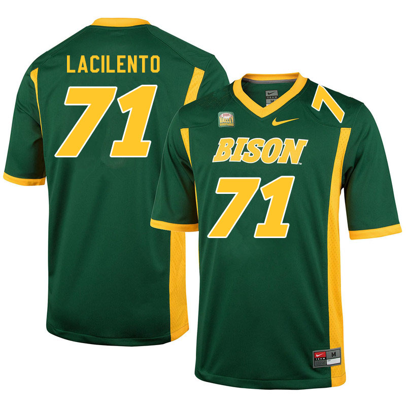 Men #71 Luke LaCilento North Dakota State Bison College Football Jerseys Sale-Green - Click Image to Close